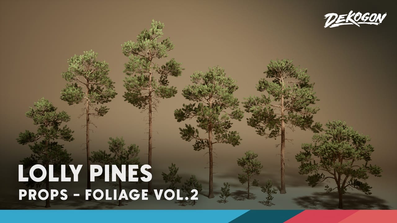 植被 VOL.2 – 松树（Nanite与低多边形） – Foliage VOL.2 – Pines (Nanite and Low Poly)