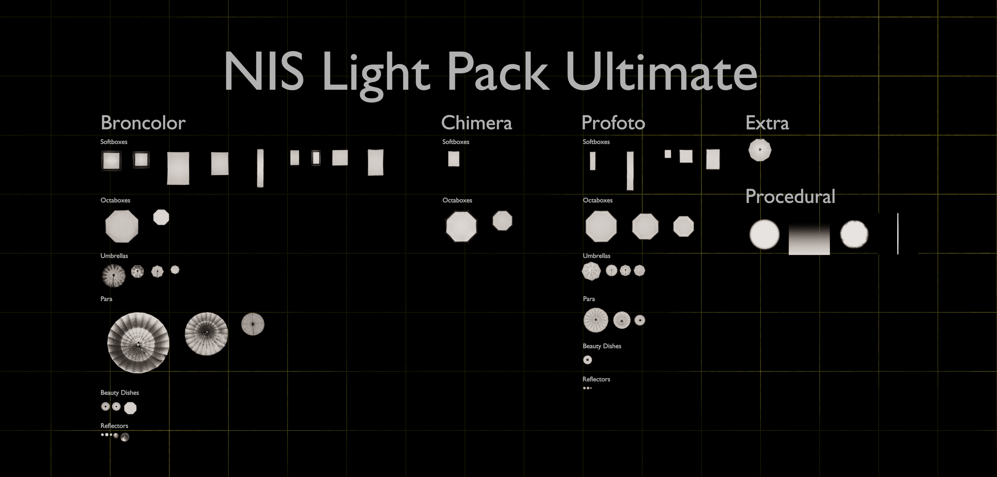 Blender光照插件 – NIS Light Pack v1.1 Ultimate