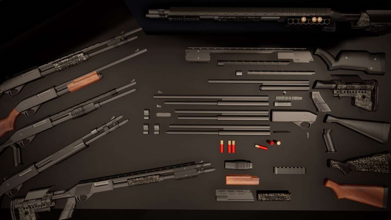 模块化武器 – 霰弹枪配件包 – Modular Weapons – Shotgun Pack Props