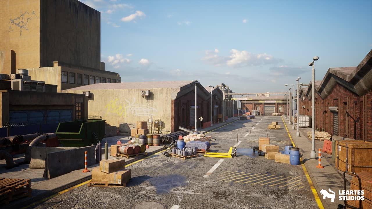 工业港口环境 – Industrial Harbour (Port Factory Dock 3D)