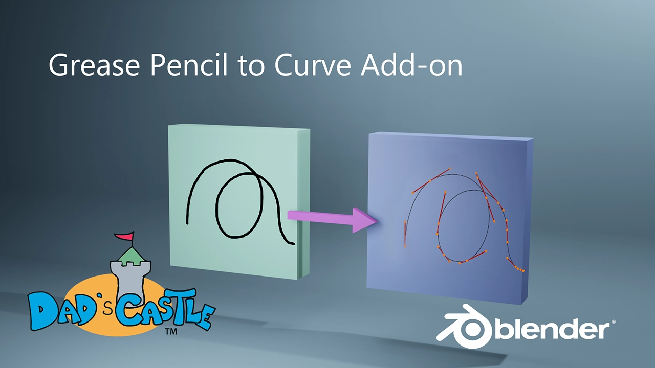Blender笔画转换为Curve对象插件 – Grease Pencil to Curves v0.4.4