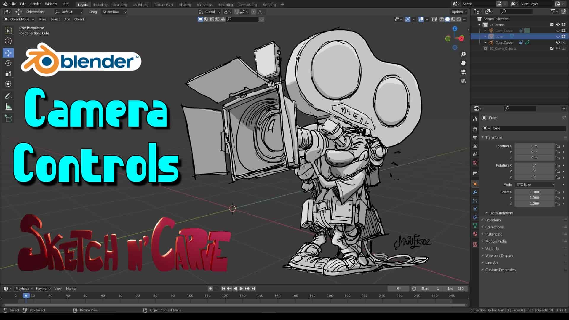 Blender 相机控制插件 – SketchN Camera Controls v4.3.0a