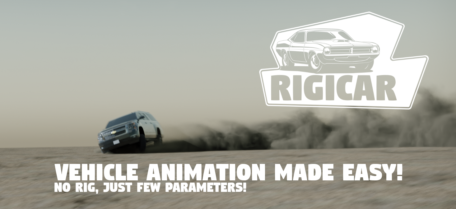 Blender车辆动画插件 – RIGICAR v2.3.4