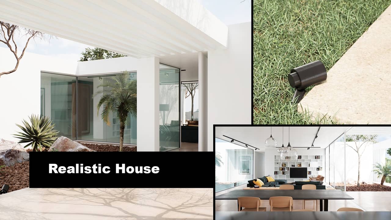 DVIZ真实房屋建筑可视化项目 – DVIZ Realistic House Archviz Project