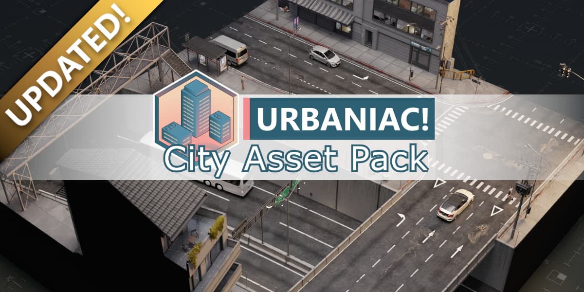 Blender城市资产包 – Urbaniac! City Asset Pack v3.06 Pro + Urbaniac! Building Generator
