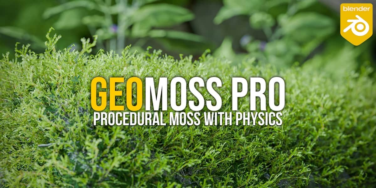 Blender苔藓插件 – GeoMoss Pro: Physical Moss Addon