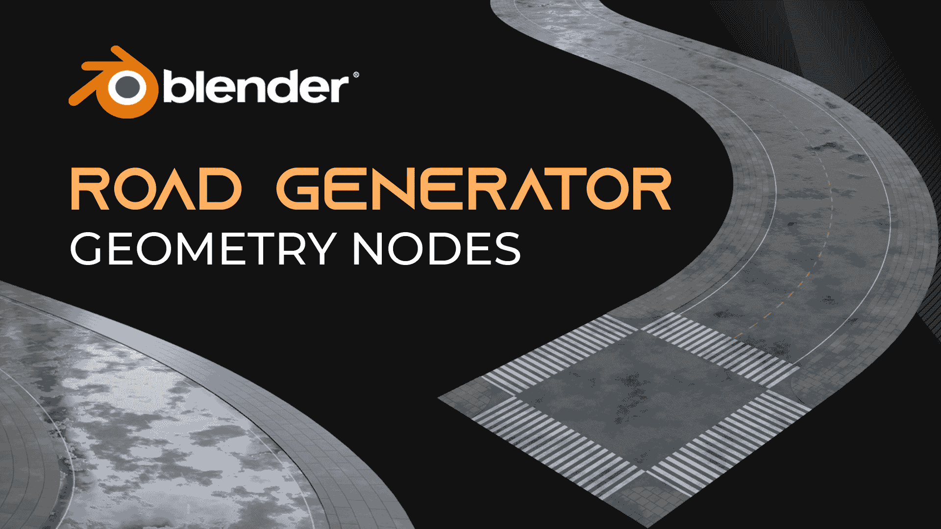 程序化道路生成器几何节点 – Procedural Road Generator Geometry Nodes