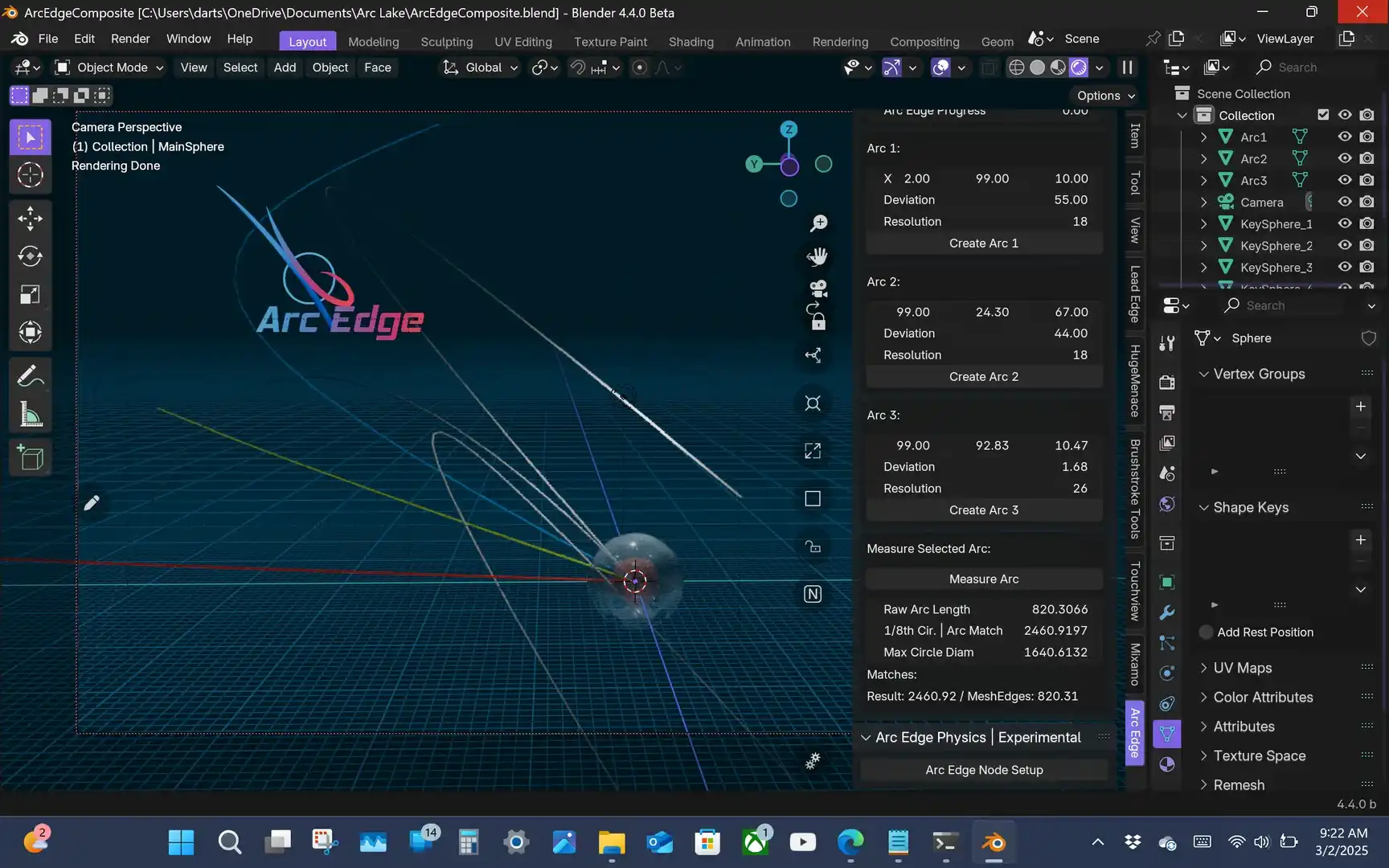 Blender弧边插件 – Arc Edge v1.0.8