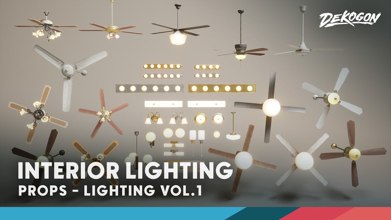 室内照明（Nanite 和低多边形）- Lighting VOL.1 – Interior (Nanite and Low Poly)
