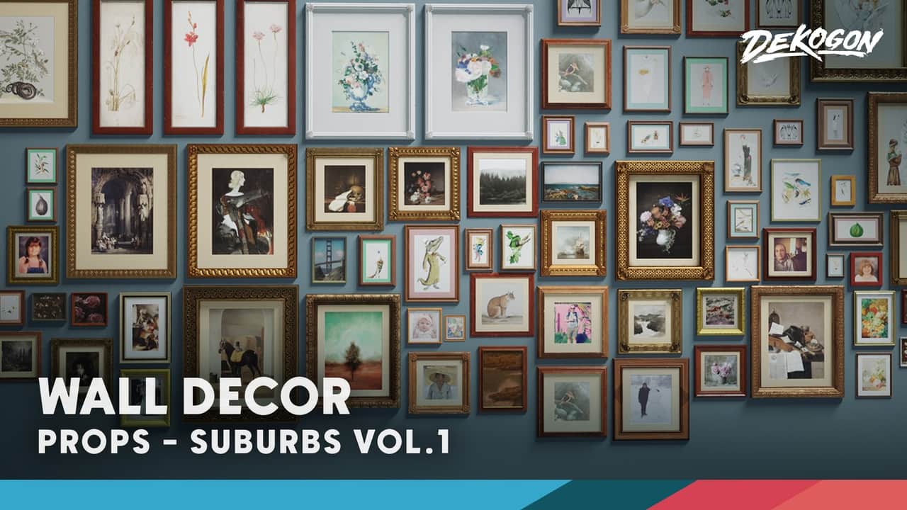 郊区 VOL.1 – 墙面装饰（Nanite 与低多边形） – Suburbs VOL.1 – Wall Decor (Nanite and Low Poly)