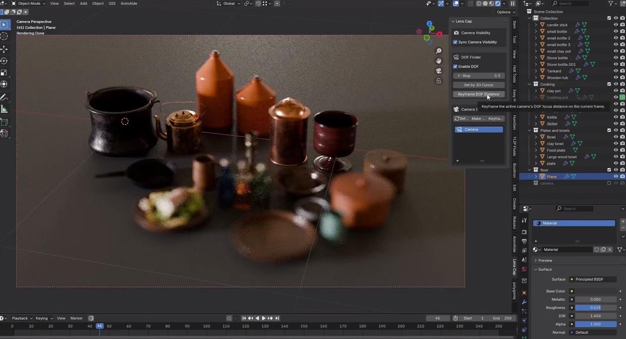 Blender相机控制插件 – Lens Cap v1.0