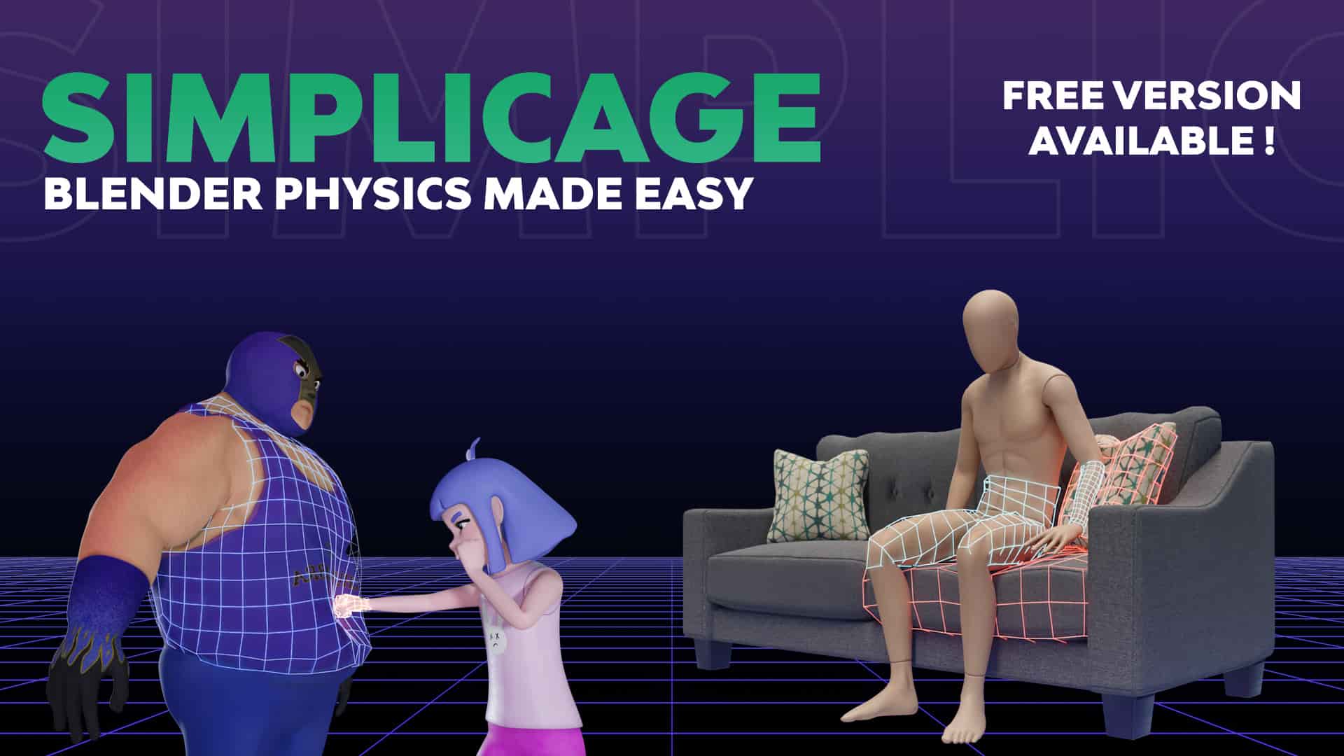 Blender物理模型插件 – Simplicage Pro v1.2.0