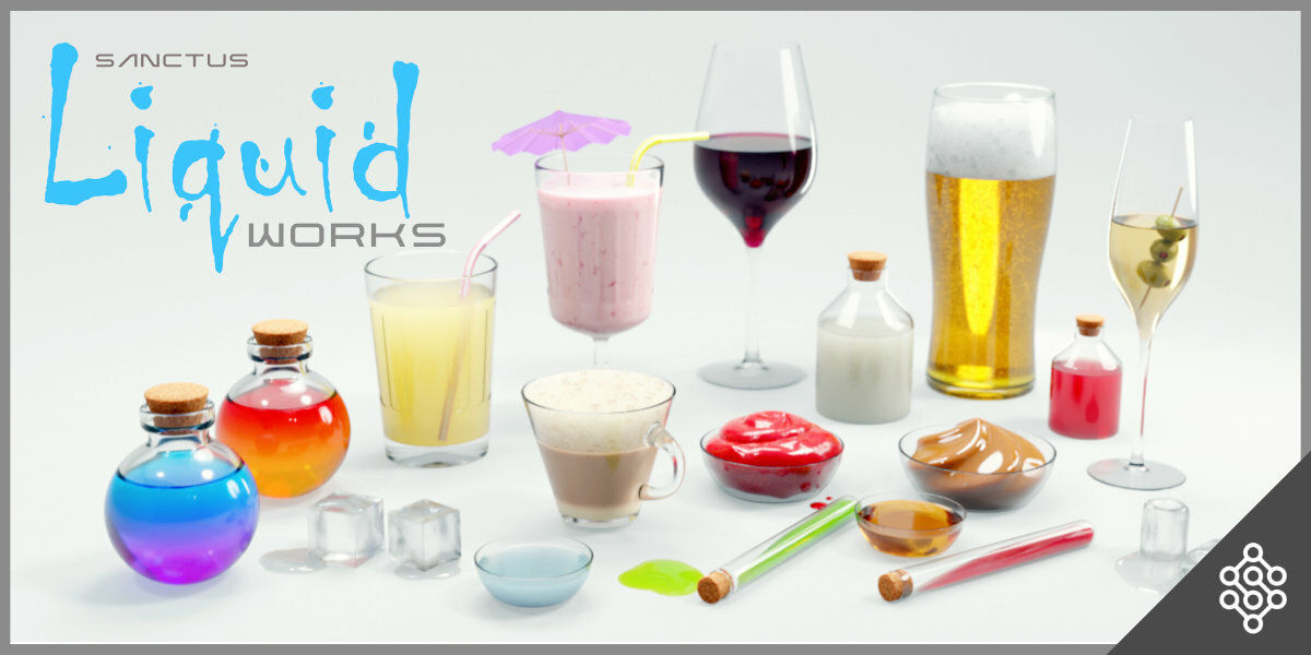 程序化液体材质与资产 – Sanctus Liquid Works – Procedural Materials And Assets