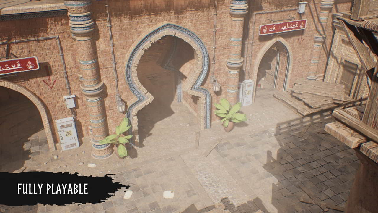 模块化沙漠城镇 – Desert City – Desert Village – Modular Desert Town