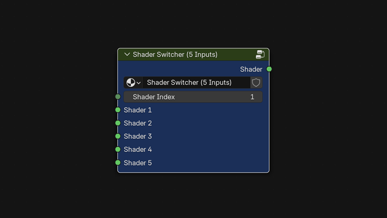blender最简单着色器切换节点插件-Blender Shader Switcher Node v2.0