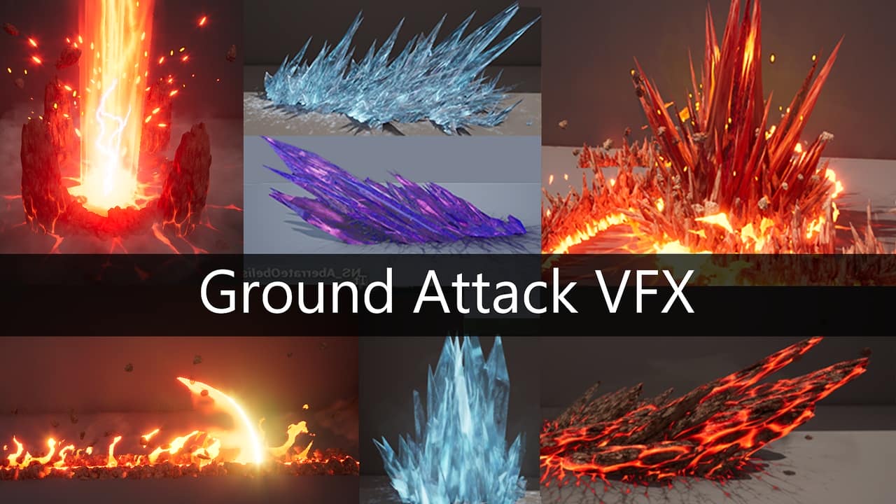 地面攻击特效（含音效） – Ground Attack VFX (with SFX)
