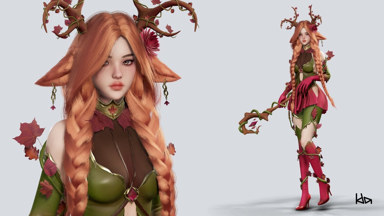 树精少女福妮娅 – Dryad Girl Fawnia