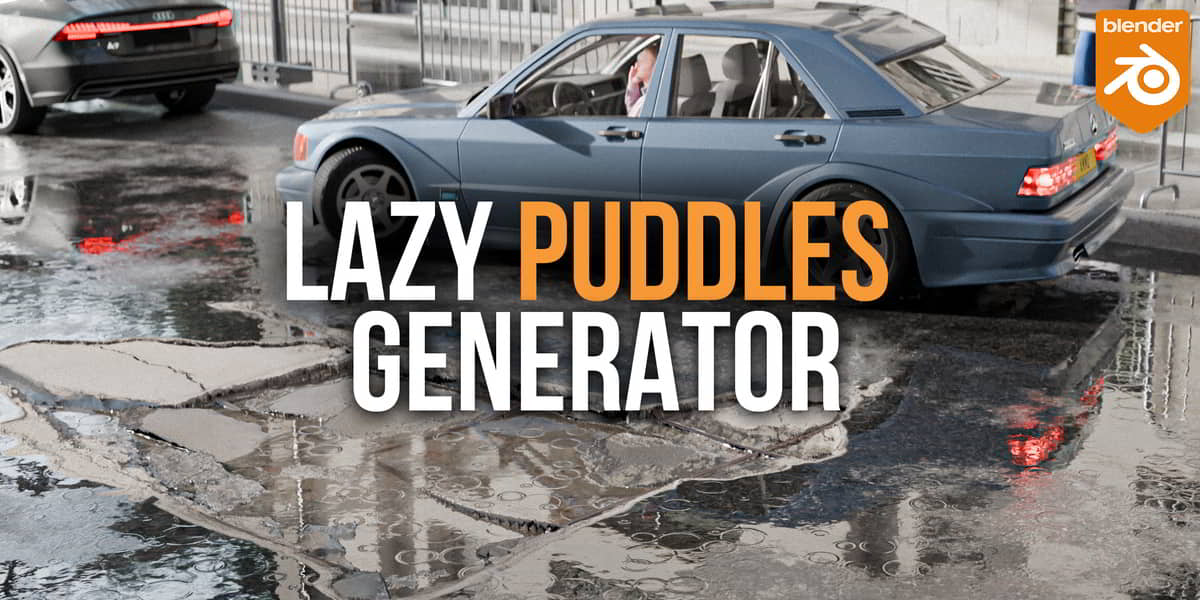bLender懒人水坑生成器插件 – Lazy Puddles Generator
