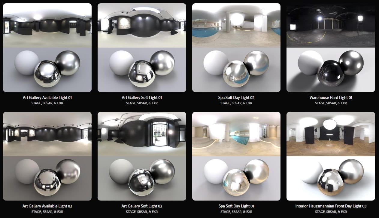 Adobe Substance HDRI – 室内工作室与生活空间合集