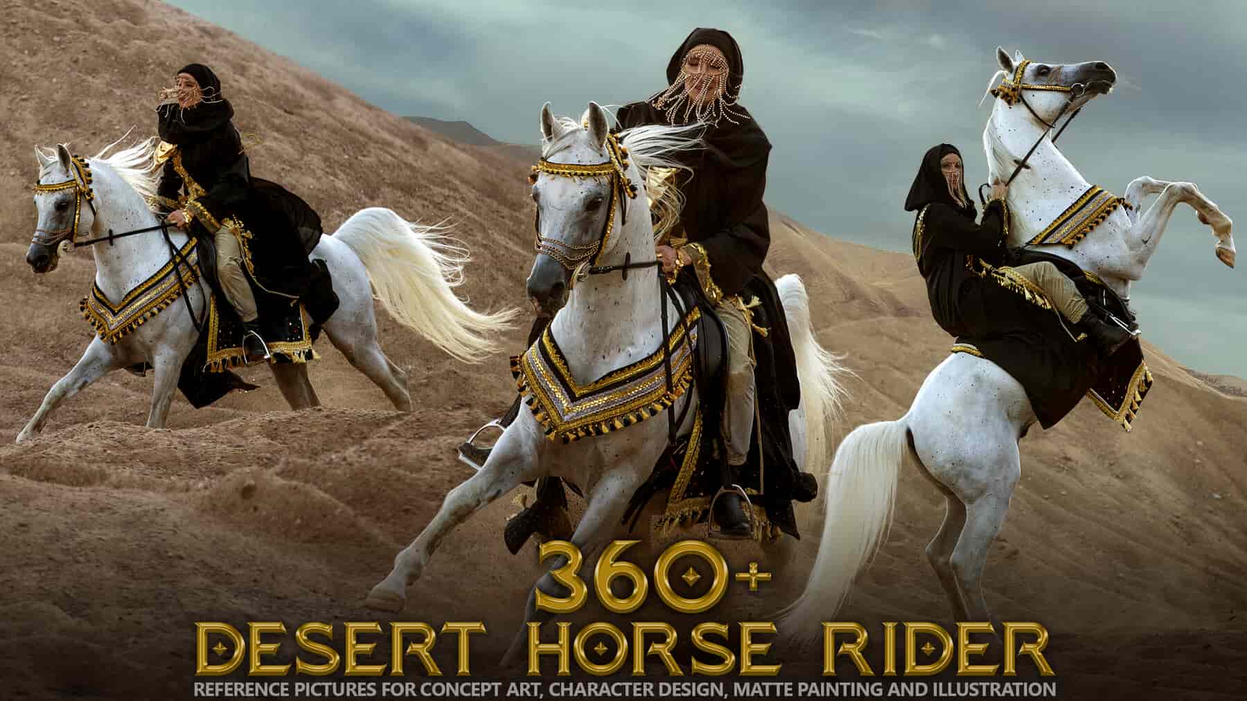 360+ 沙漠女骑手参考图集 – 360+ Desert Horse Rider