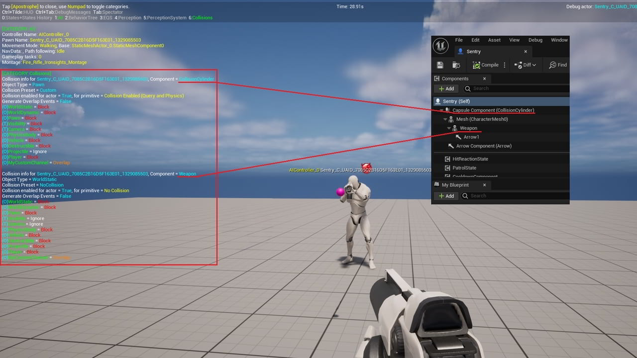 碰撞设置调试器 – Collision Settings Debugger