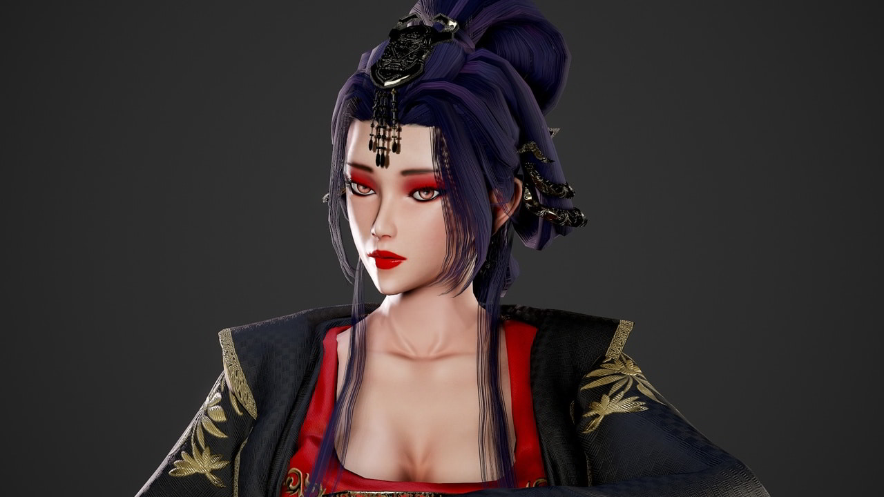 中国古代贵族仕女3D模型 – Chinese Noble Lady