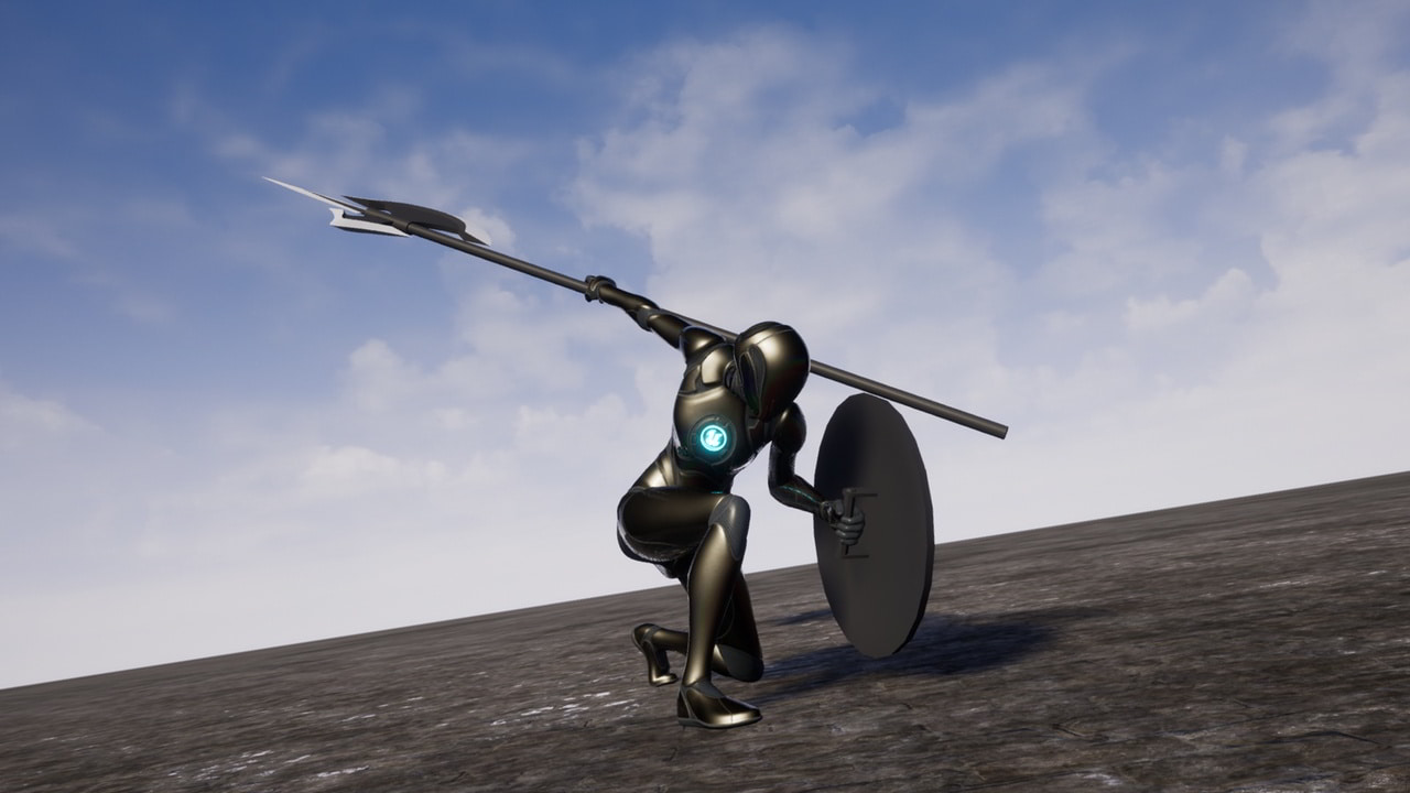 女性长矛动画套装 – Female_Spear