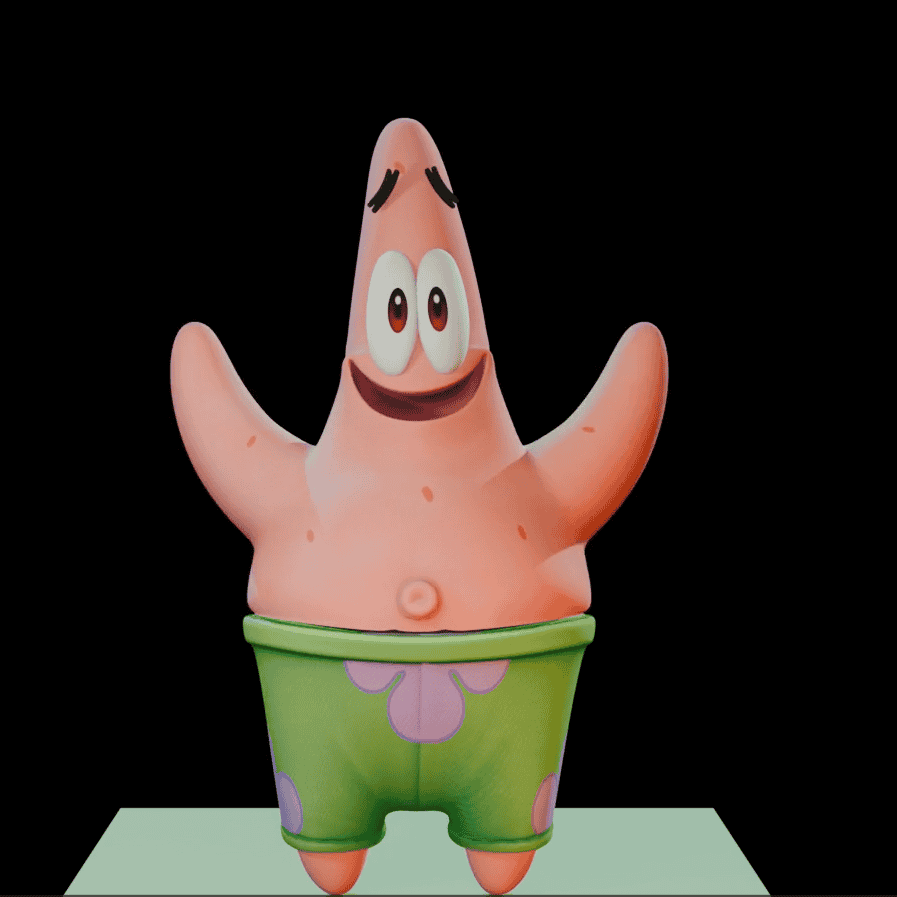 海星派大星绑定文件 – Patrick Star Rig Blender