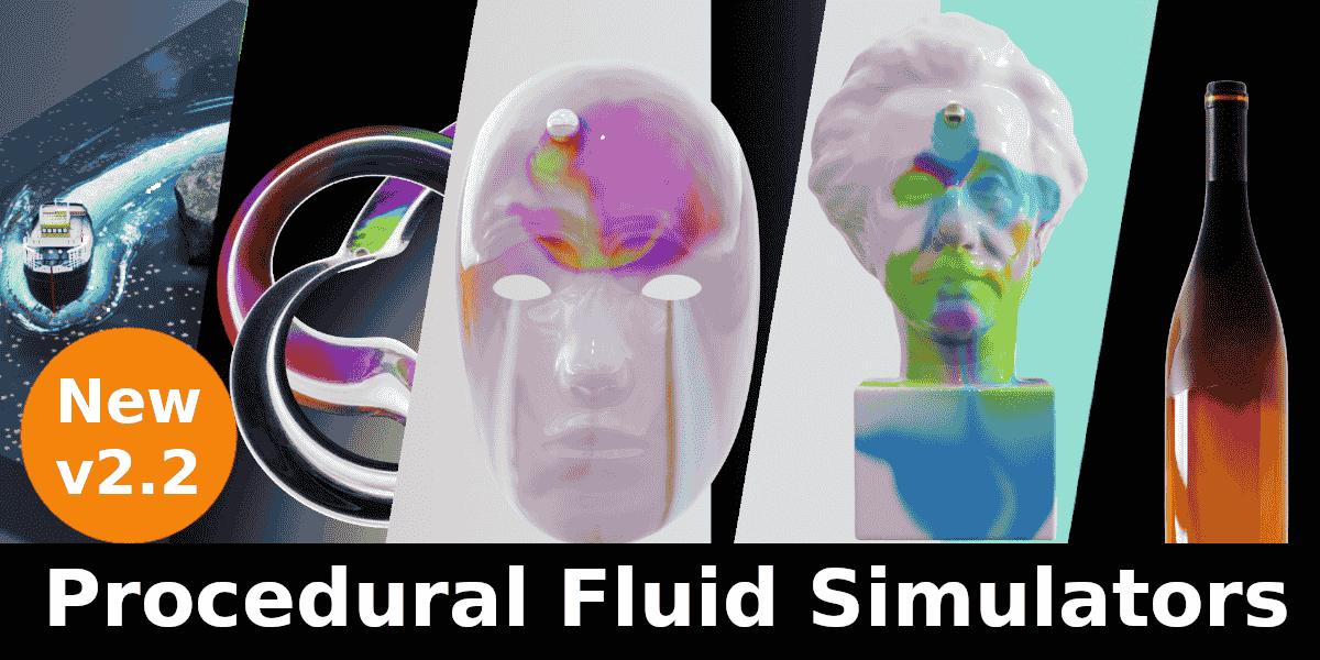 blender程序化流体模拟插件 – Procedural Fluid Simulators v2.1