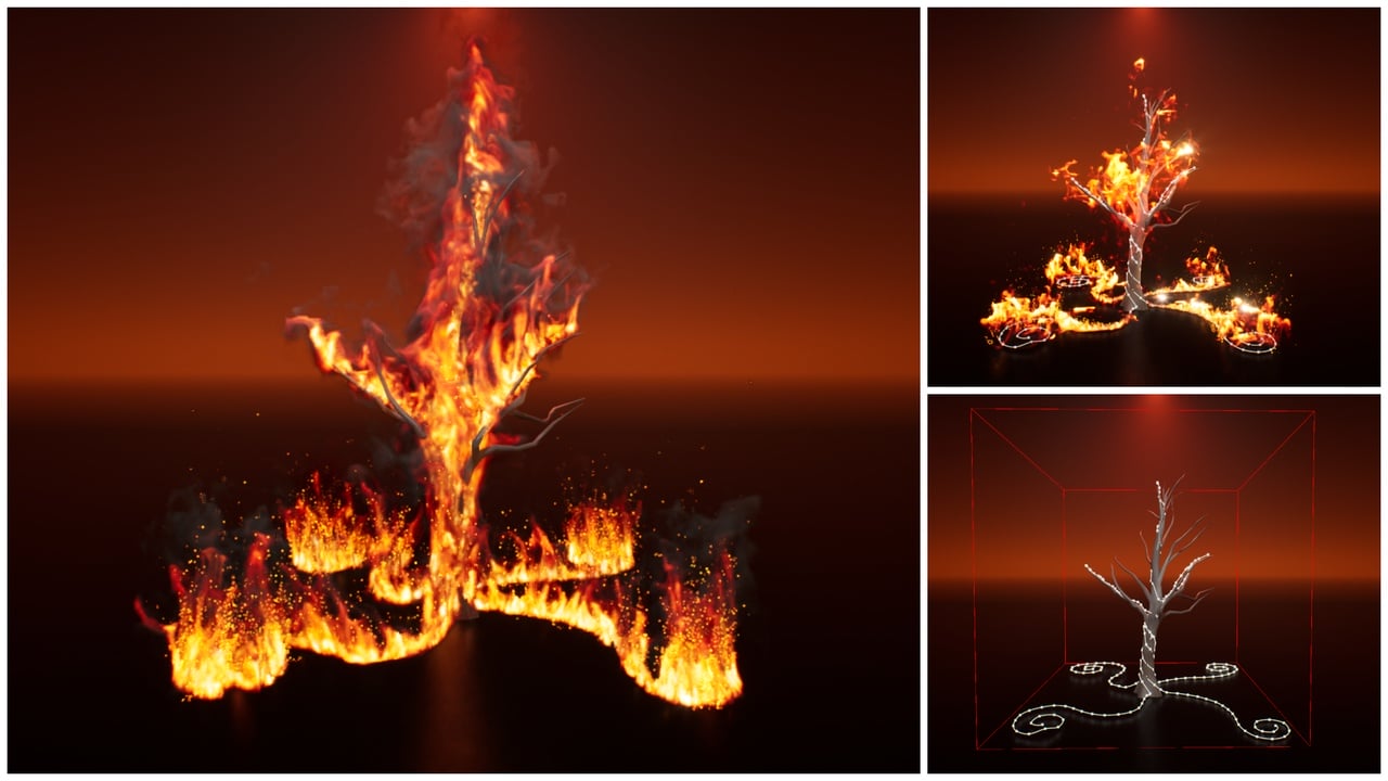 烟雾与火焰样条特效 – Smoke and Fire Spline