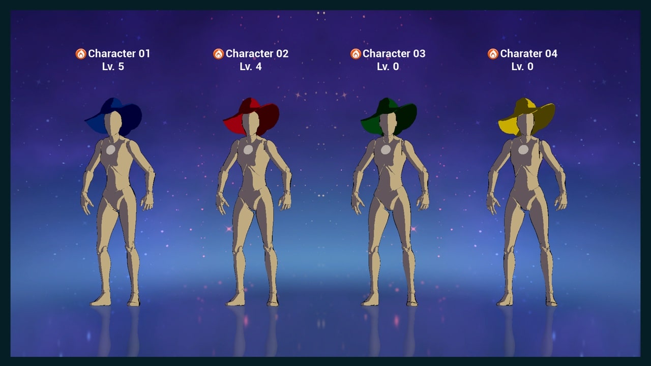 卡通渲染角色选择器 – Cel Shading Character Selector