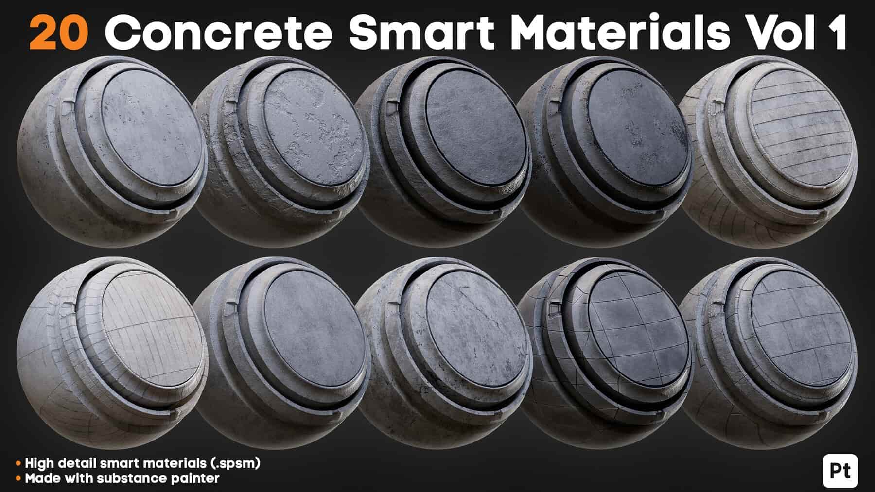 20款混凝土智能材质第1卷 – 20 Concrete Smart Materials – Vol 1