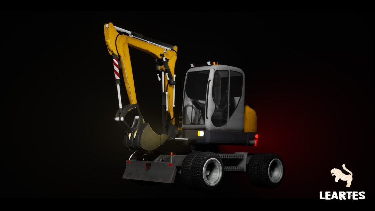 可驾驶/动画挖掘机 – Driveable Excavator Construction Excavator