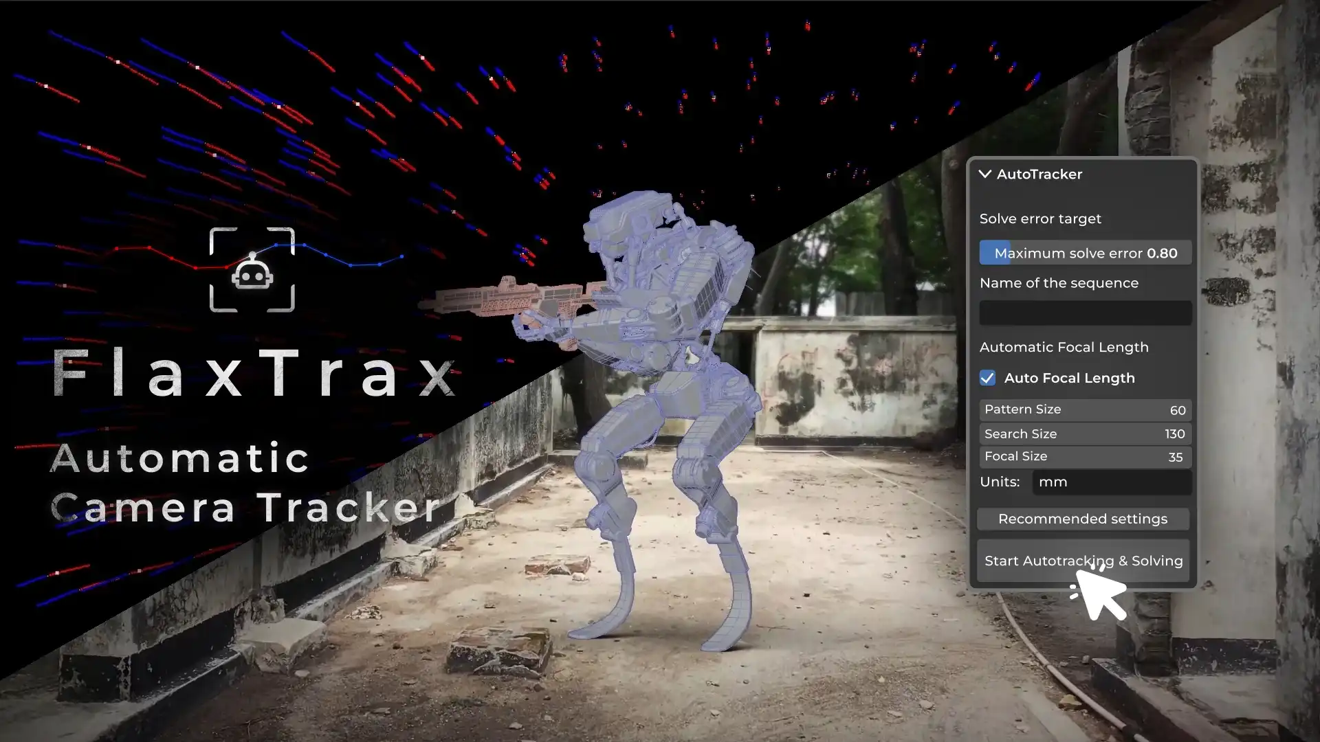 blender自动摄像机跟踪插件 – FlaxTrax v1.7.0