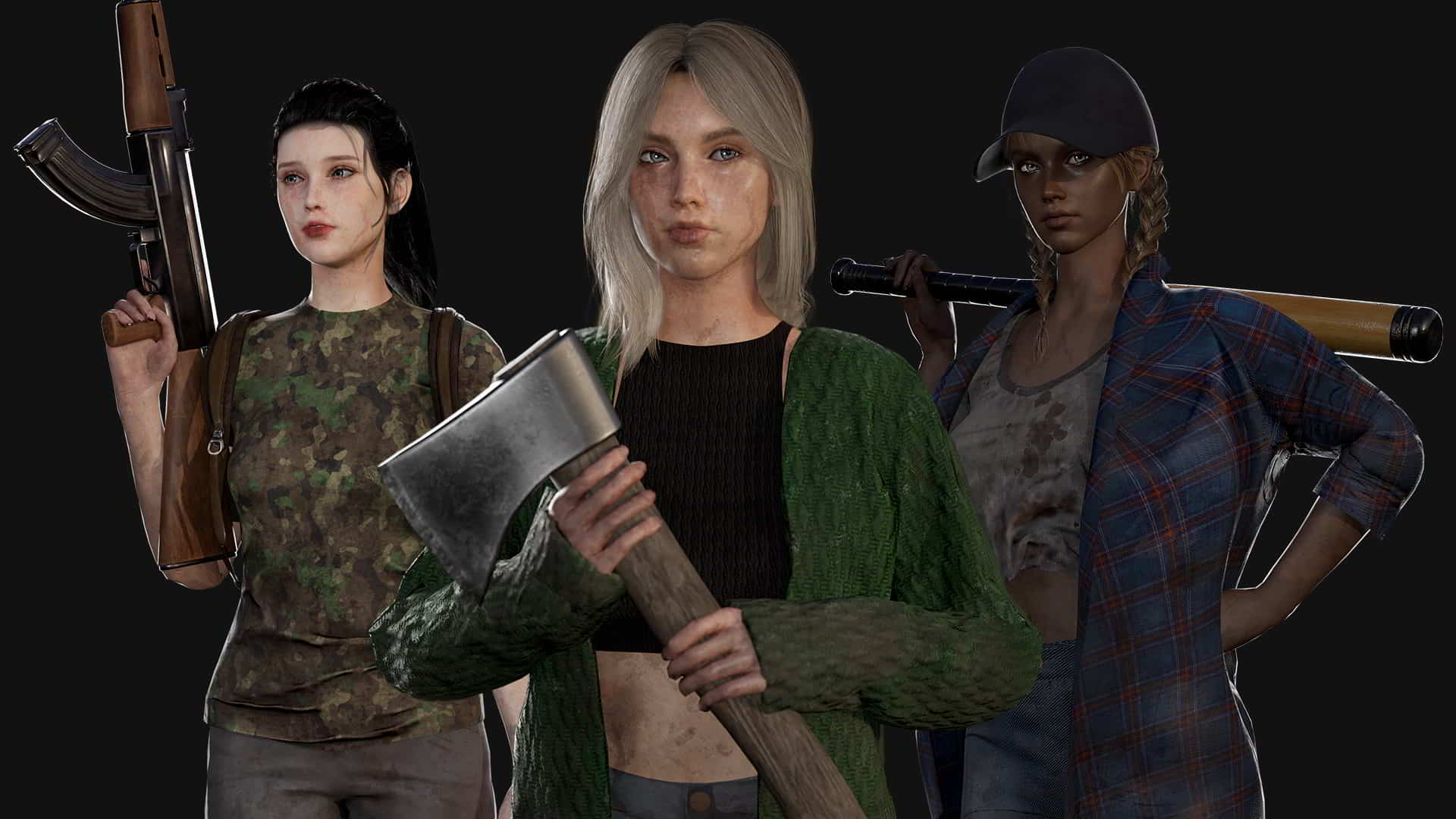 可定制生存女孩角色模型 – Customizable Survival Girl