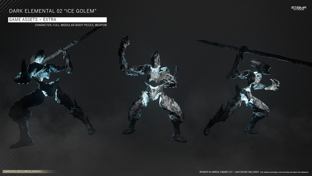 暗黑元素生物包01 – Dark Elemental Bundle 01