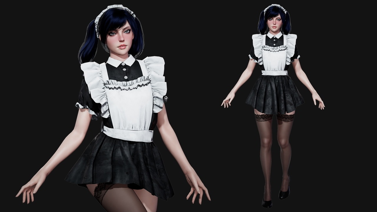 模块化女仆角色模型 – Modular Maid Girl