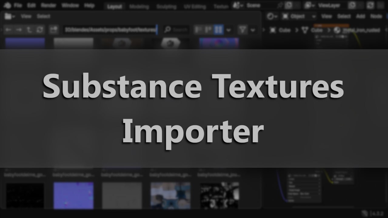 blender Substance纹理导入插件 – Substance Textures Importer v7.1.0