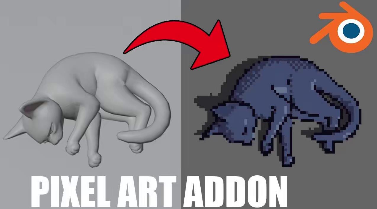 blender像素艺术渲染插件 – Pixel Art v3.0
