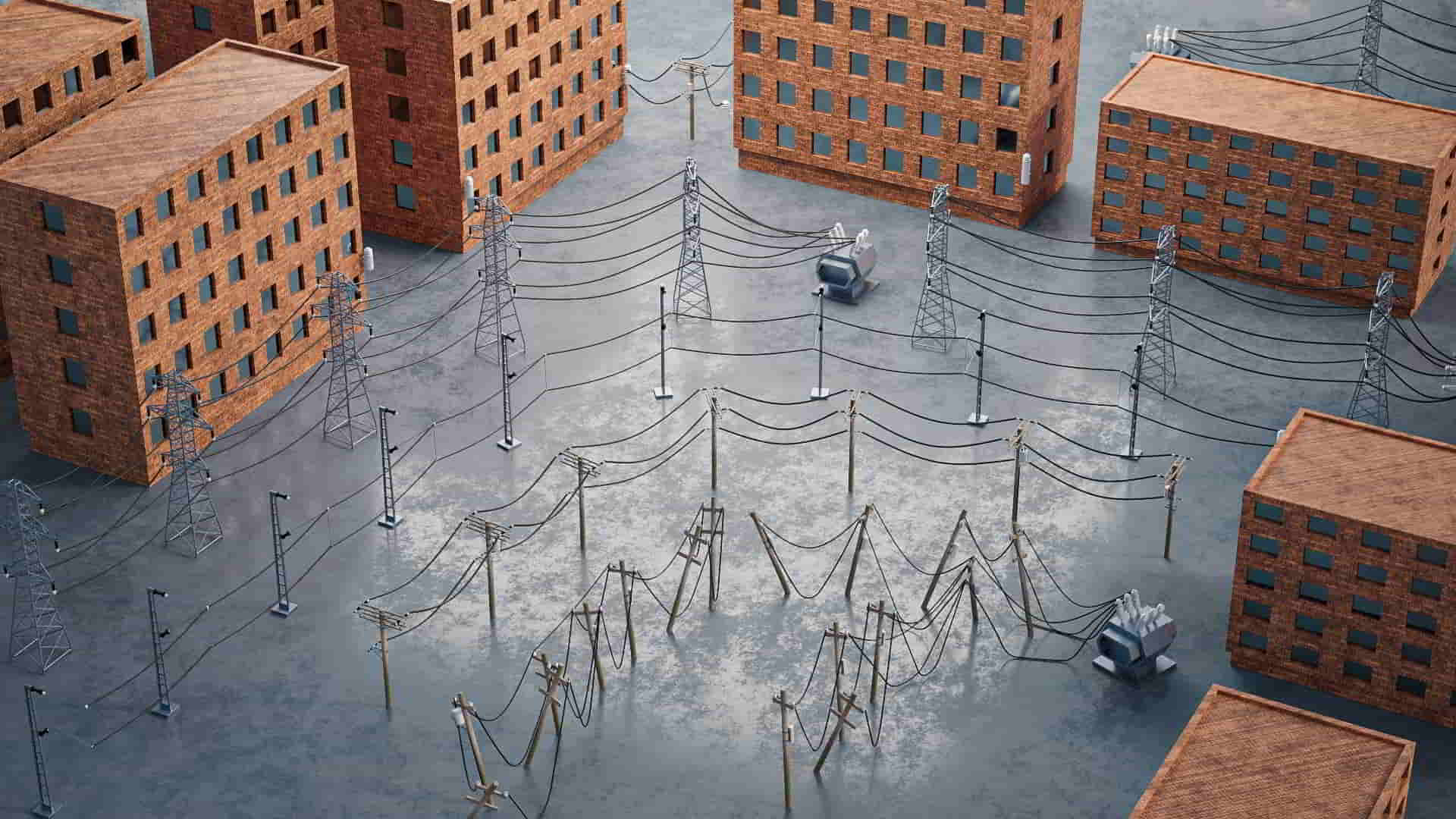 几何节点电力线生成器 – Geometrynodes Electric Line Generator