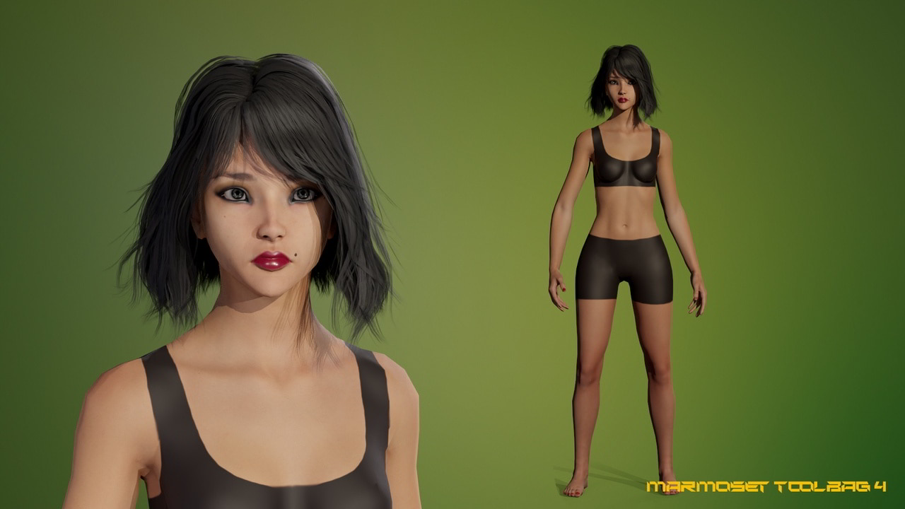 亚洲女性基础模型 – ASIAN GIRL BASE MESH