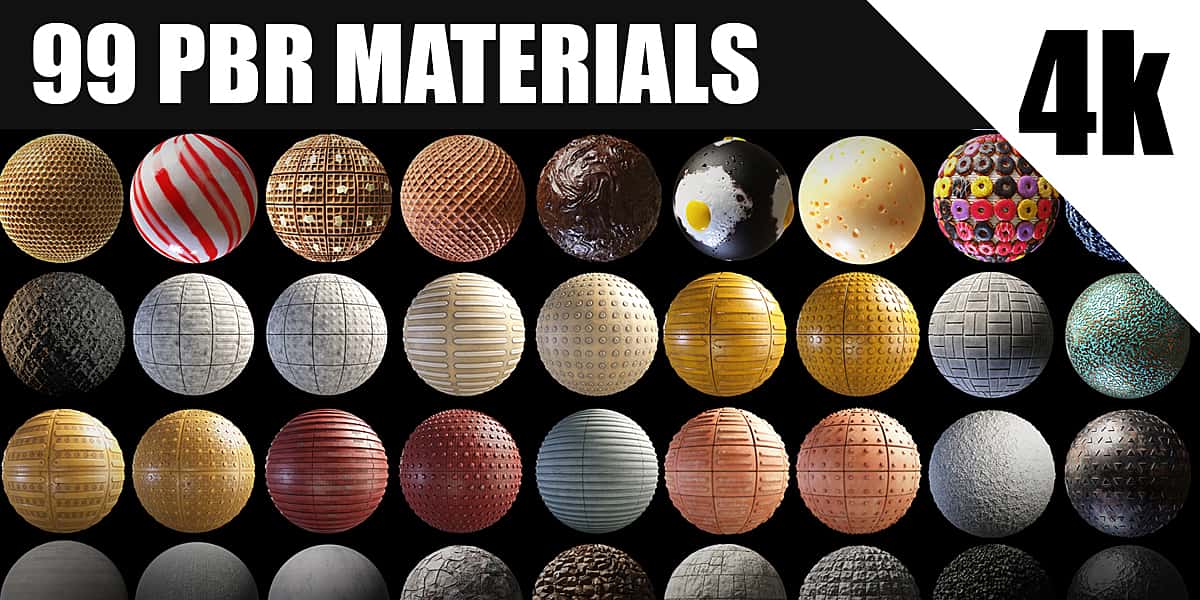 99种PBR材质第一卷 – 99 Pbr Materials Vol.01