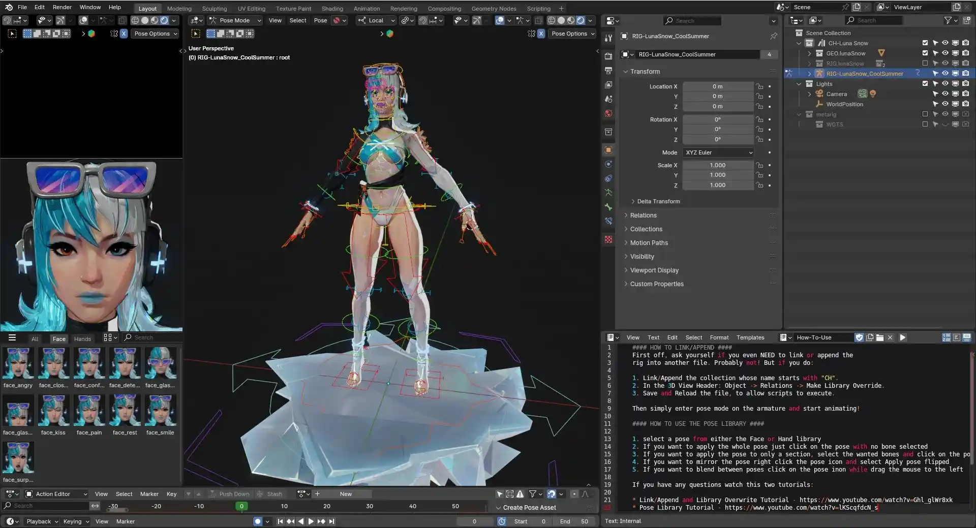 漫威竞争者Luna Snow清凉夏日绑定 – Marvel Rivals Luna Snow Cool Summer RIG