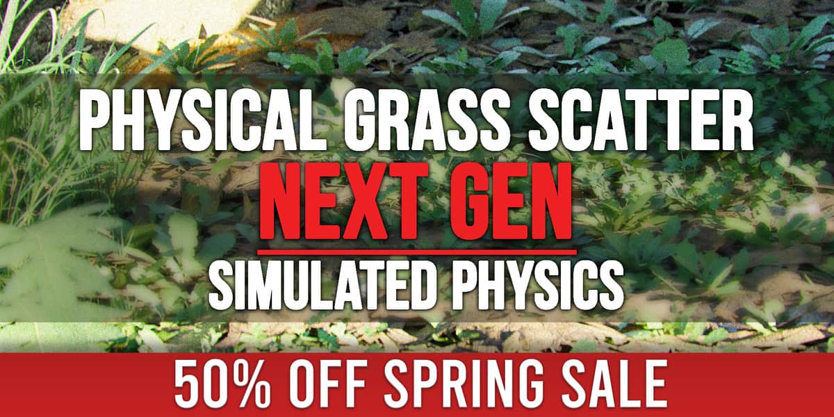 blender草地生成与绘制插件 – Physical Grass Scatter And Draw