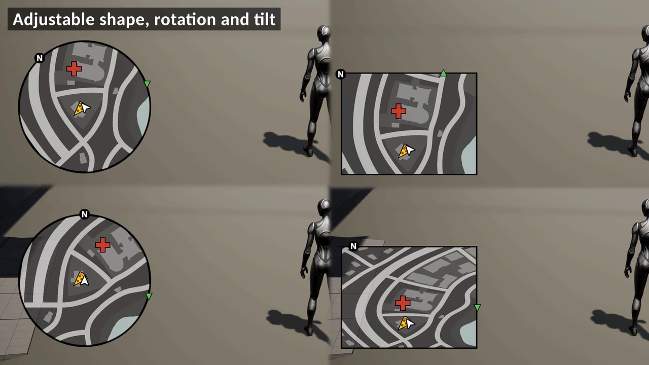 基于瓦片的迷你地图 – Tile Based Minimap