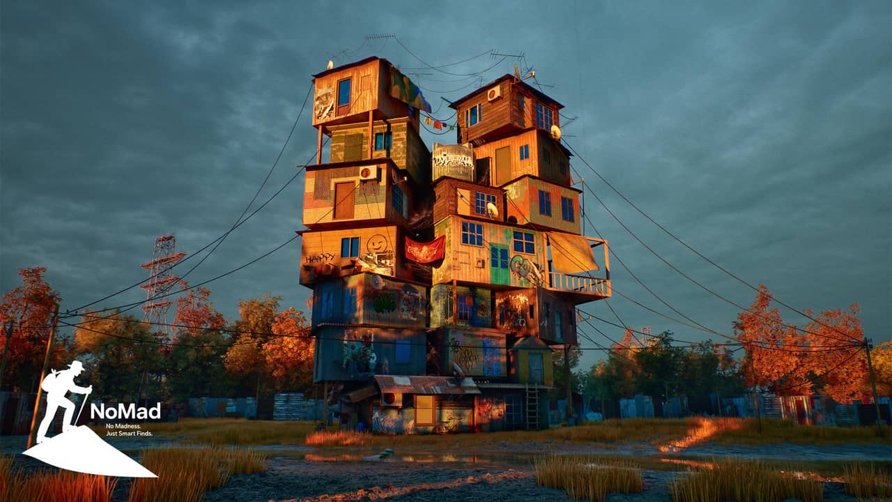 叠楼贫民窟 – Stacked Slum House – Colorful Urban Survival Environment