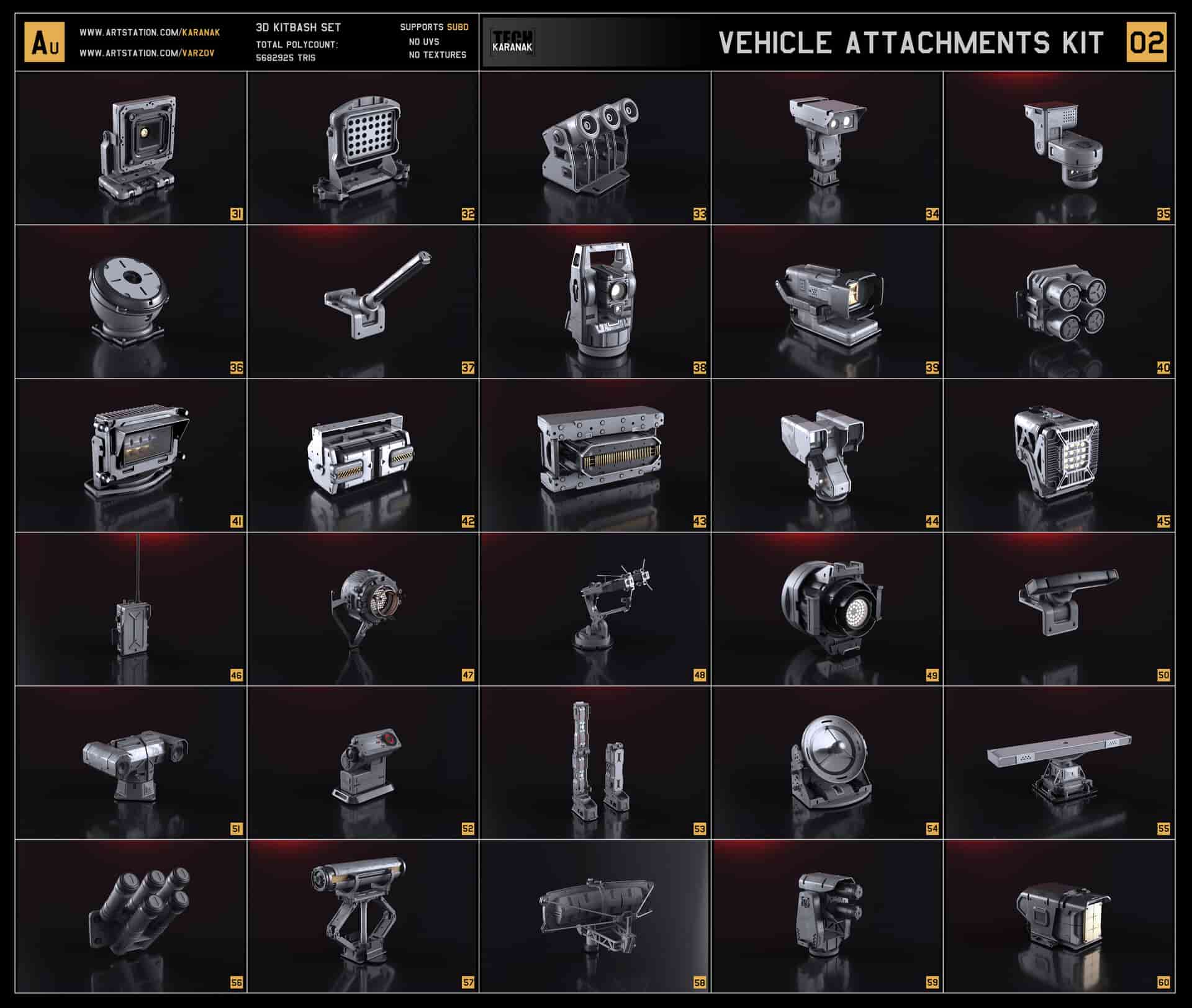 车辆附件套件 – Vehicle attachments kit – 2/3