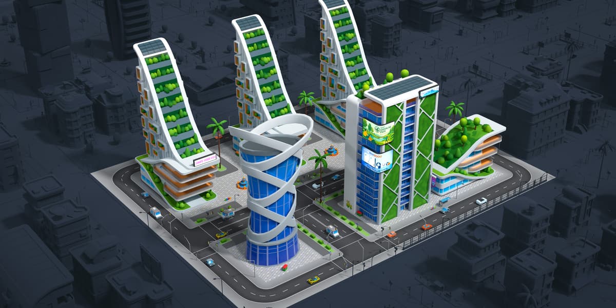 卡通城市低多边形资源包 – Cartoon City Free – Free Low Poly City 3D Models Pack