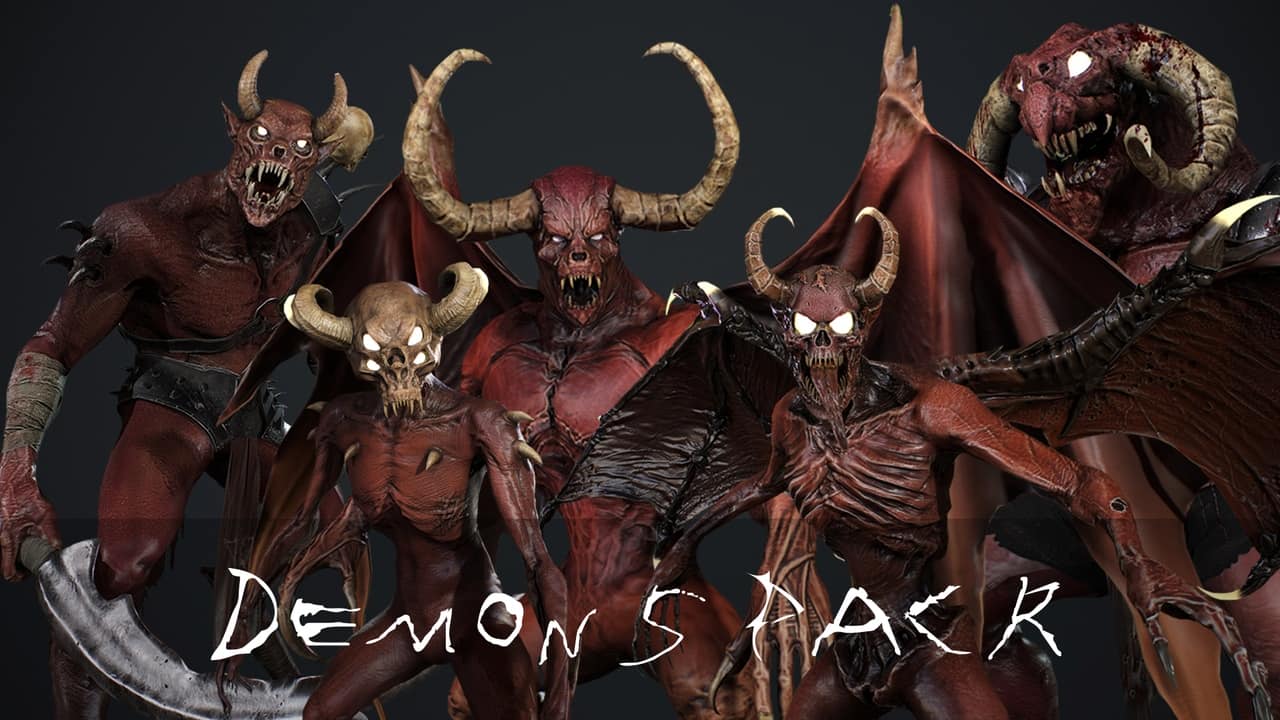 恶魔角色模型包 – Demons Pack