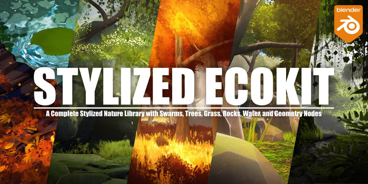 风格化自然资源包 – Flora Assets: Stylized Nature Pack – Ecokit